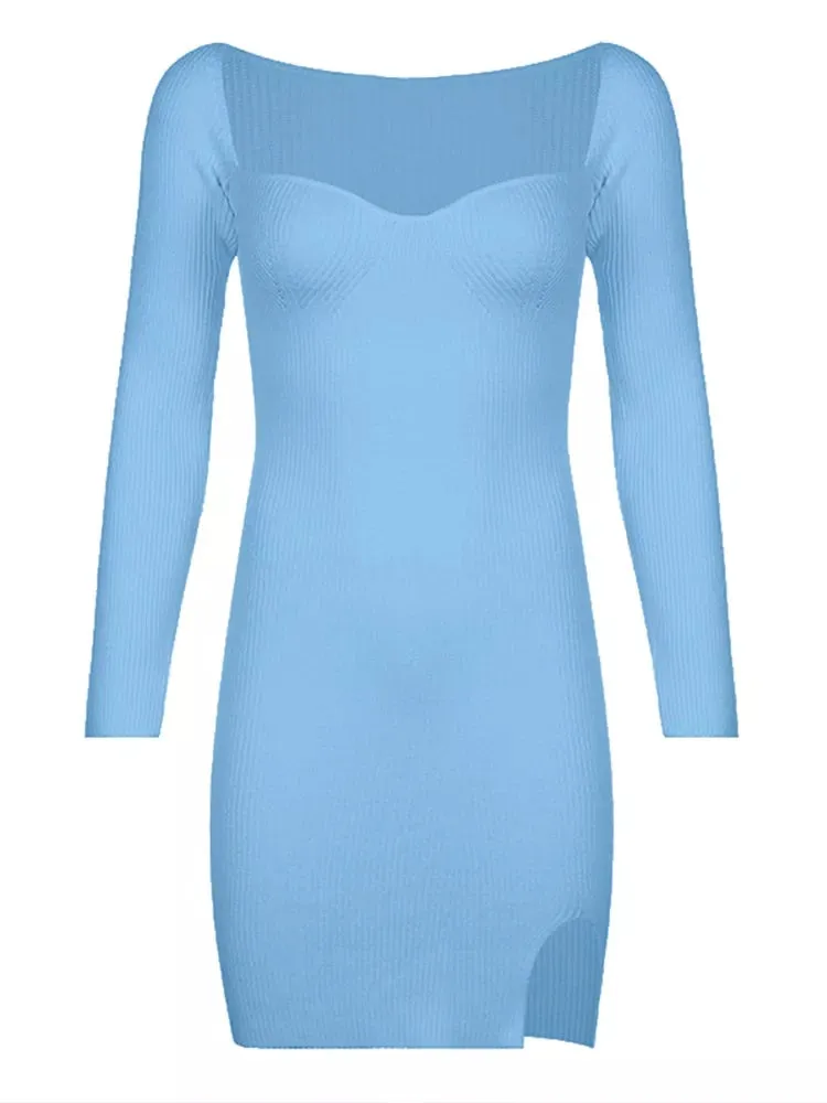 Ambrosi Knitted Mini Dress