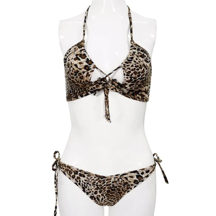Bikini Léopard Beige