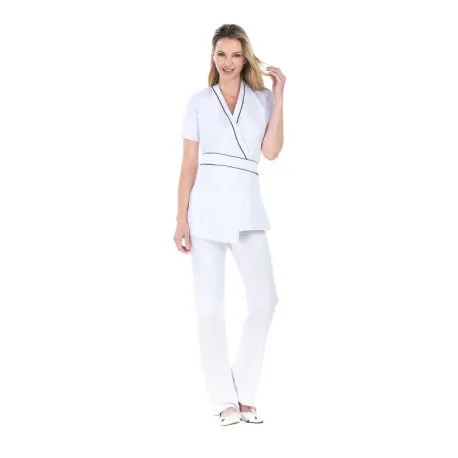 Blouse esthéticienne Blanche légere 100% infinity - Rémi Confection