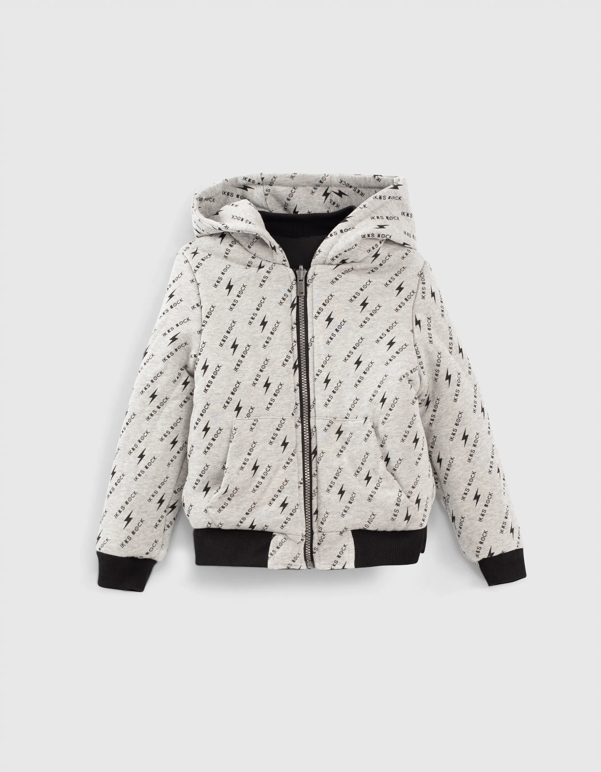 Blouson réversible noir et imprimé Bandana garçon