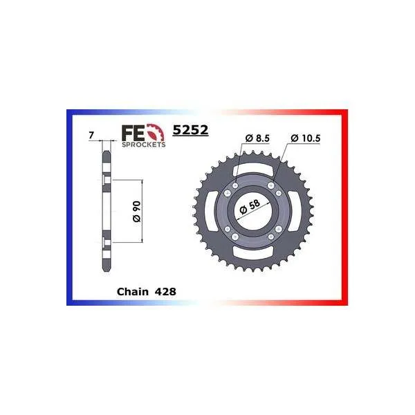 COURONNE ACIER ZONGSHEN 125.ZS GY '03 30 428