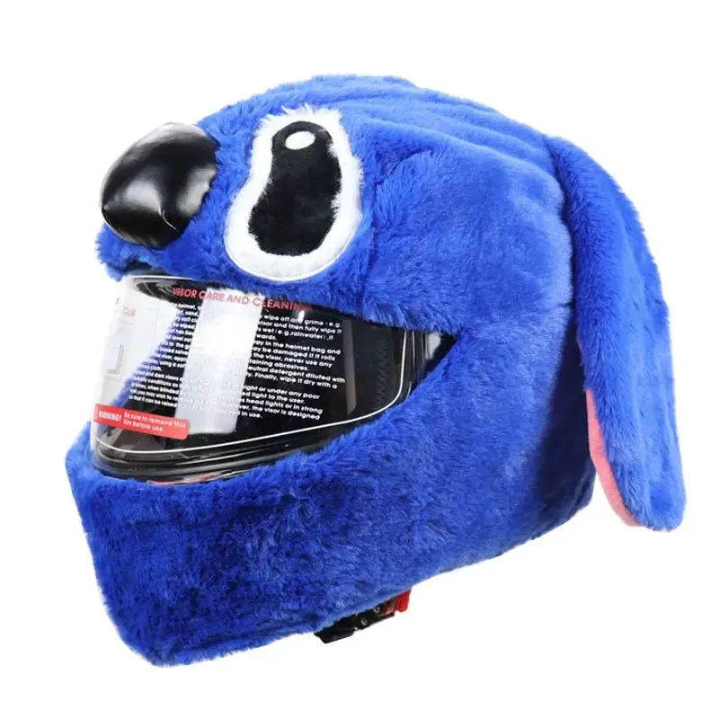 Couvre Casque Moto - Stitch Bleu