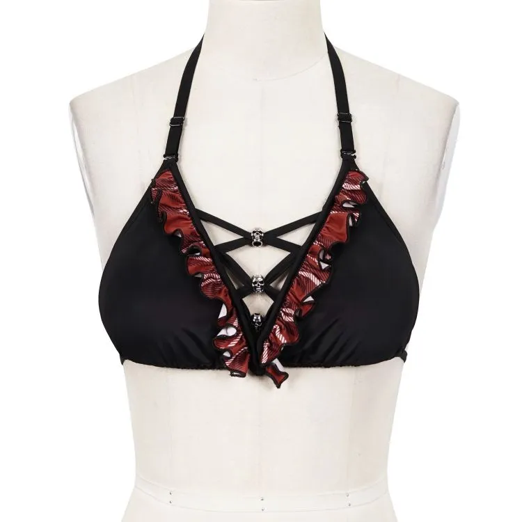 Haut de Bikini 'Scotish' Noir