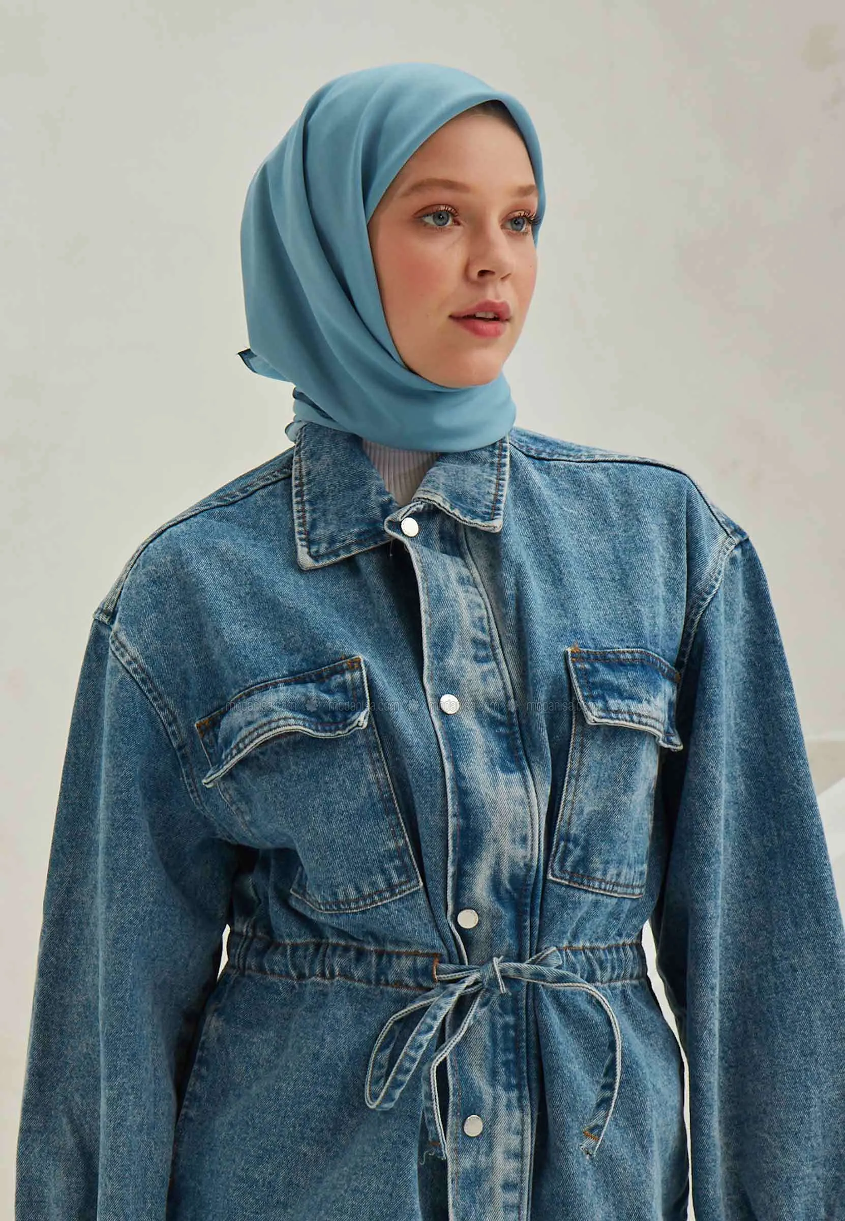 Indigo - Plain - Scarf