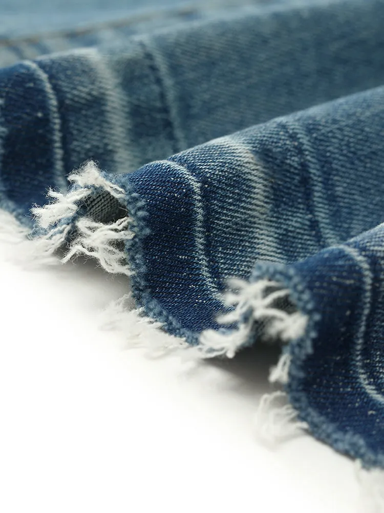Jupe trapèze en jean pour femme