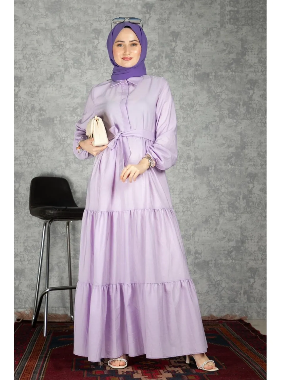 Lilac - Modest Dress