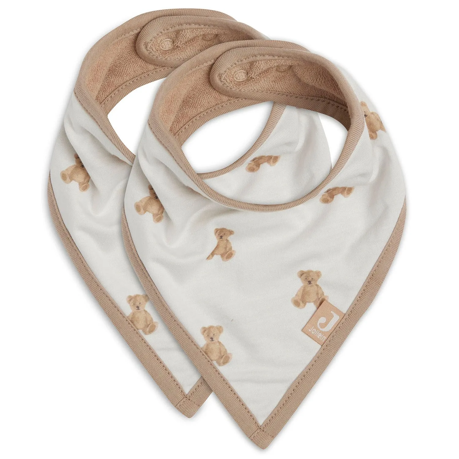 Lot de 2 bavoirs bandana - Teddy Bear