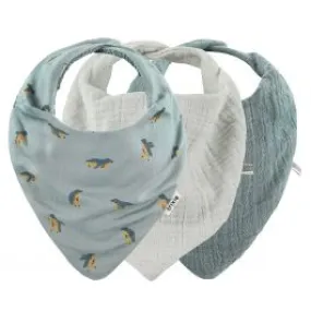 Lot de 3 bavoirs bandana