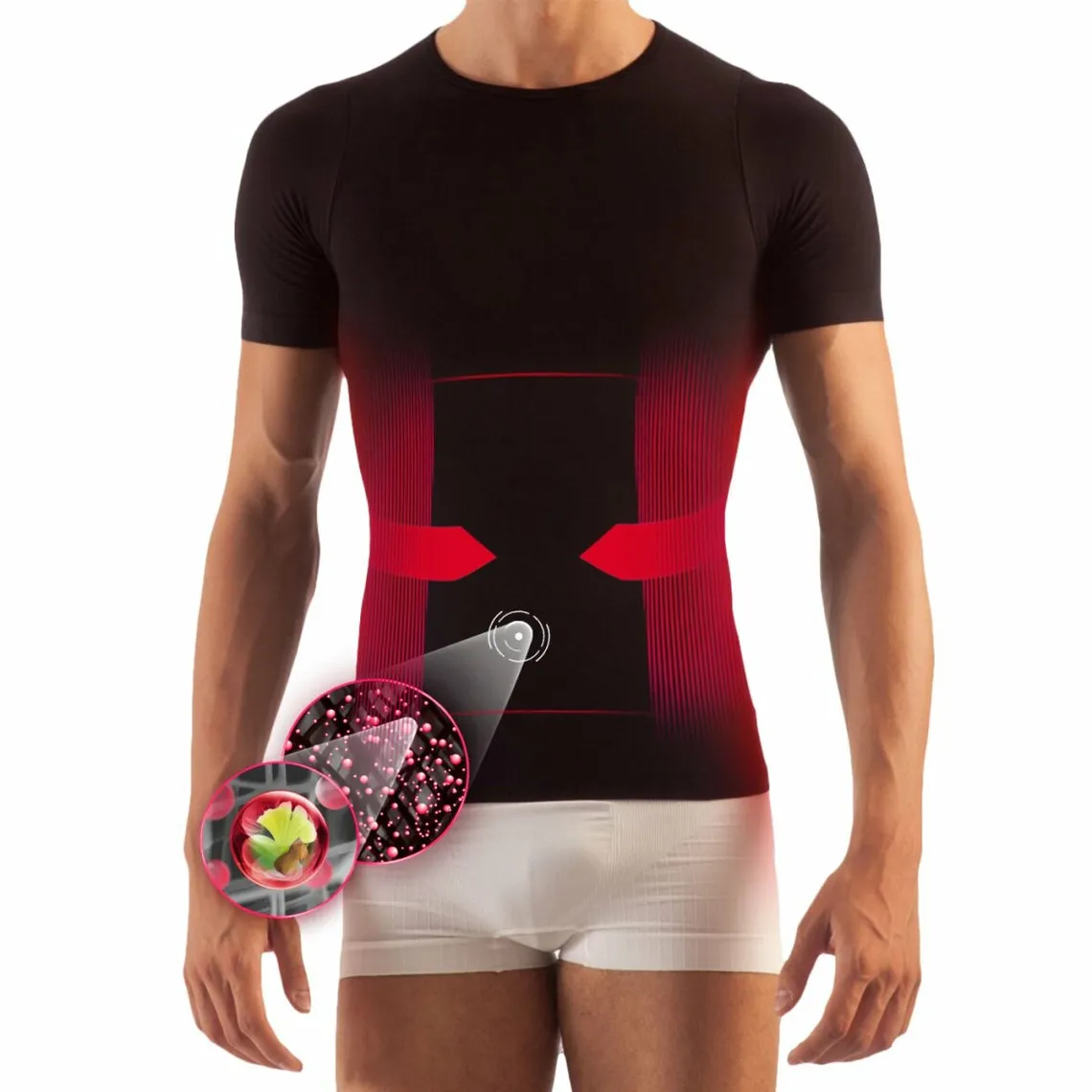 Lytess - T-SHIRT HOMME MINCEUR GAINANT noir | 3 Suisses