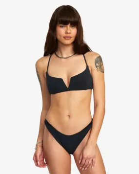 Palm Grooves - Haut de bikini croisé dans le dos coupe Cross Back pour Femme