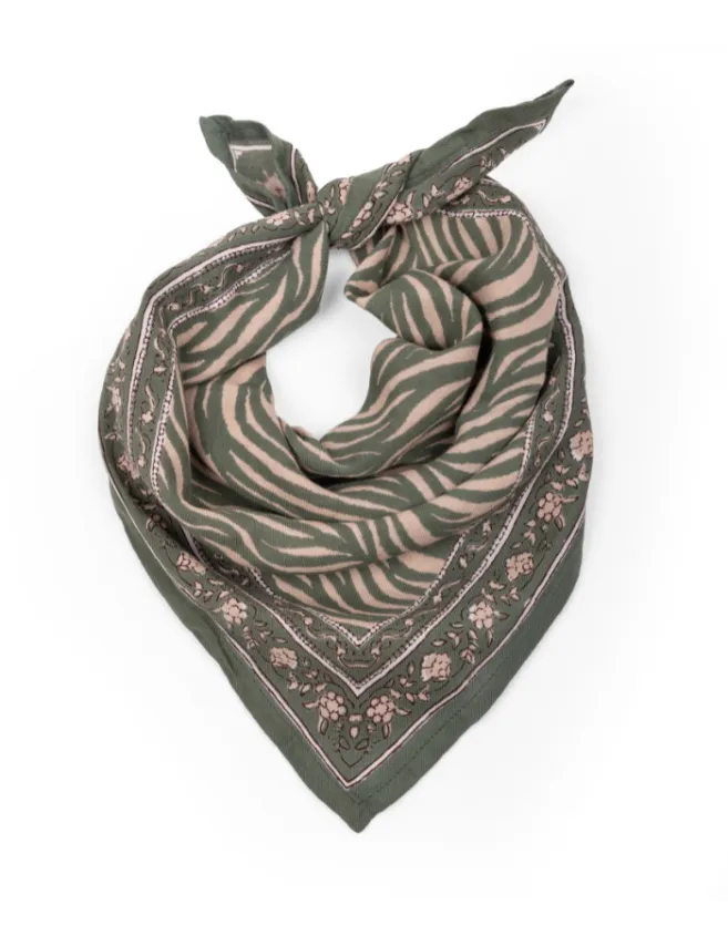 Petit foulard, bandana léopard Bengal Lana - Bindi Atelier
