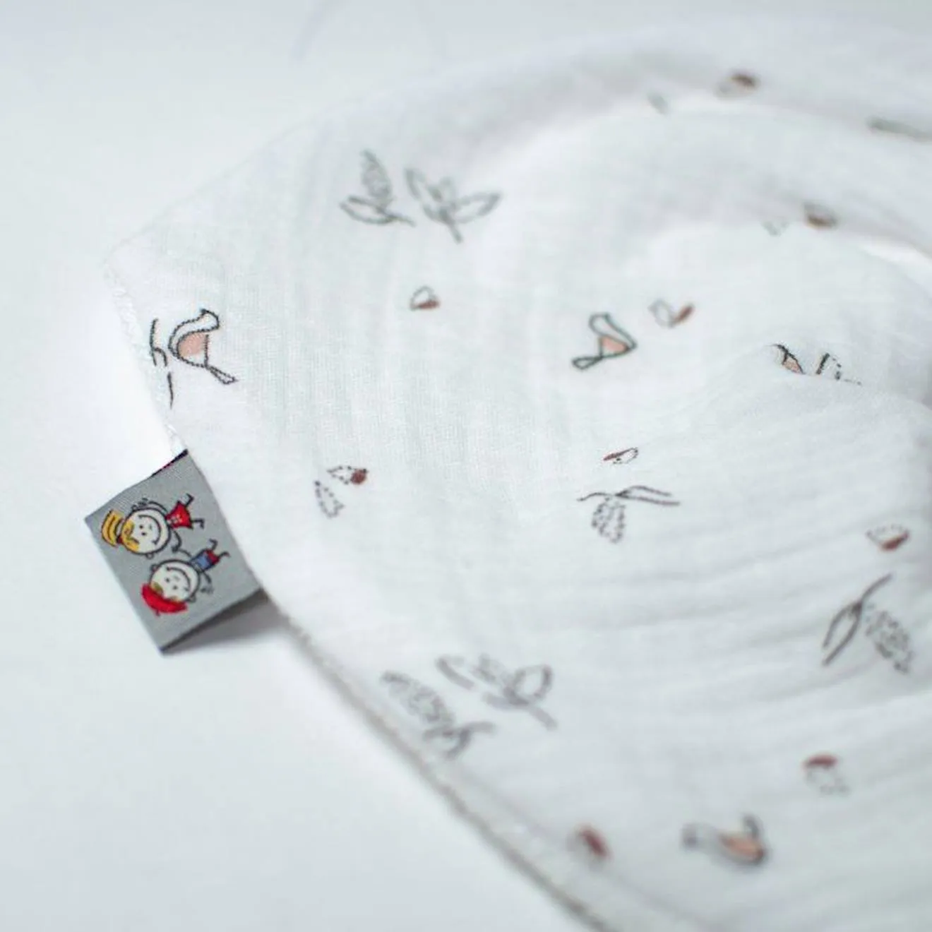 Sevira Kids - Bavoir bandana gaze de coton Melody - - Dès la naissance Naissance blanc - Sevira Kids
