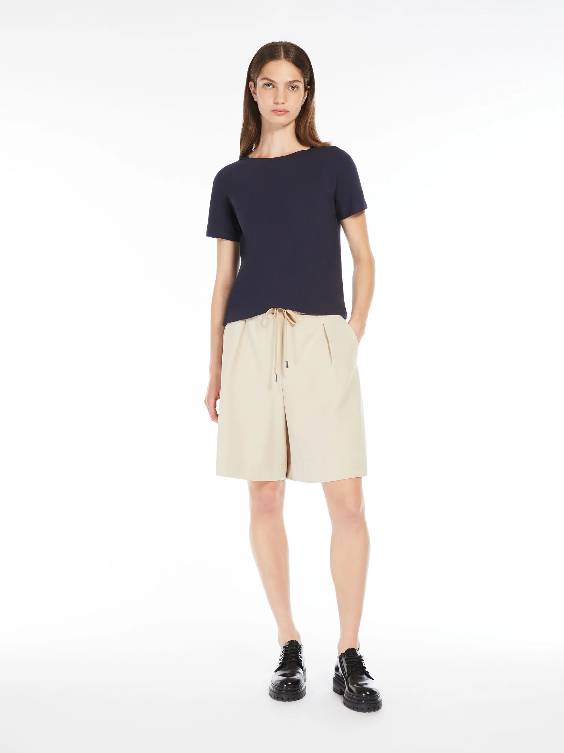 T-shirt basique en coton stretch
