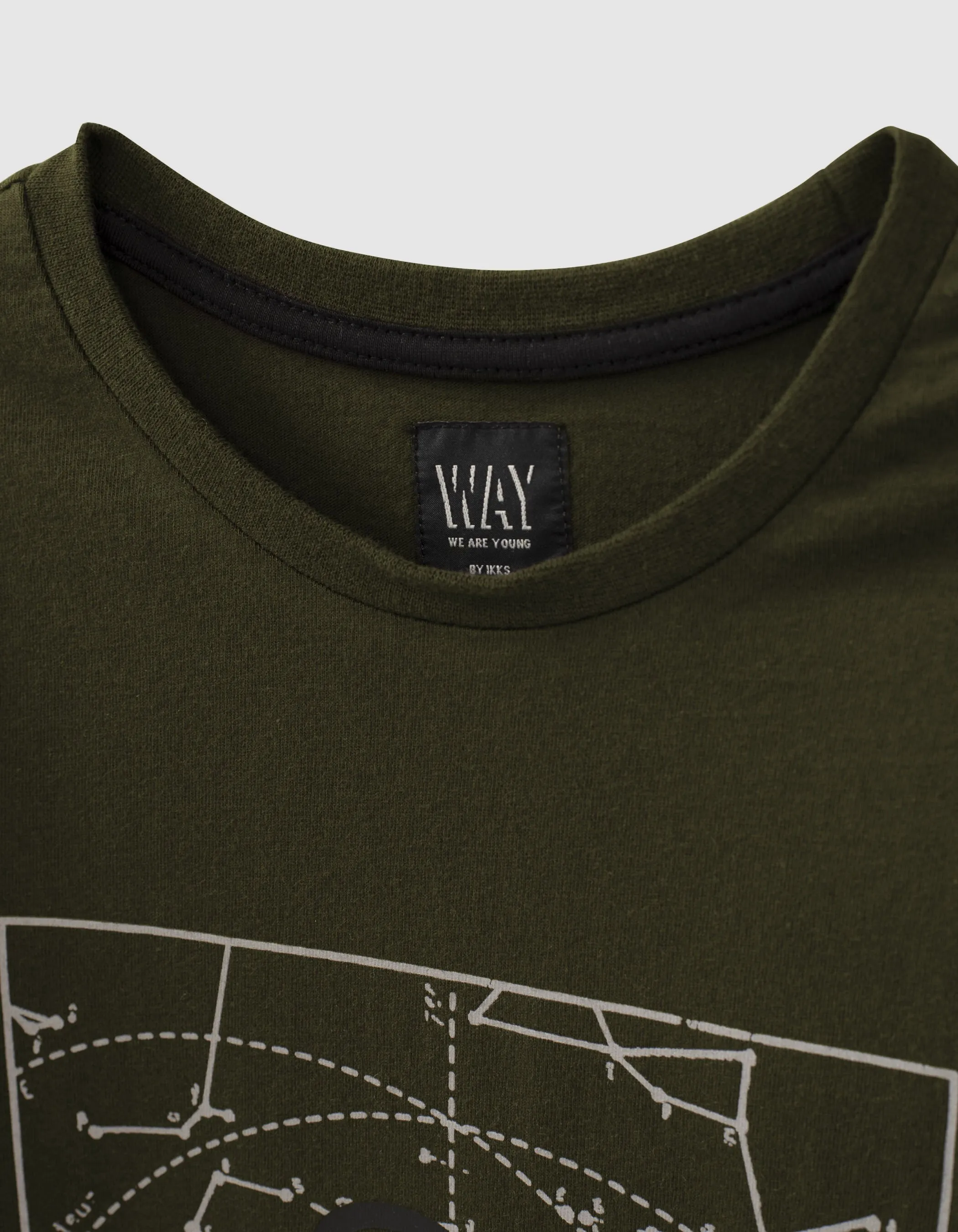 T-shirt bronze visuel constellations garçon