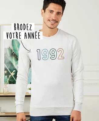 T-Shirt homme Année brodée personnalisé II