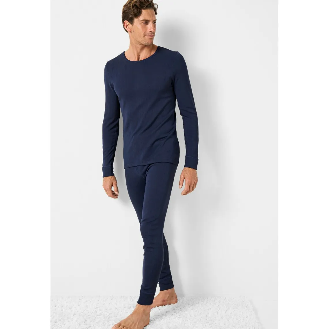 Tee Shirt à manches longues pour homme marine foncé Thermolactyl  | 3 Suisses