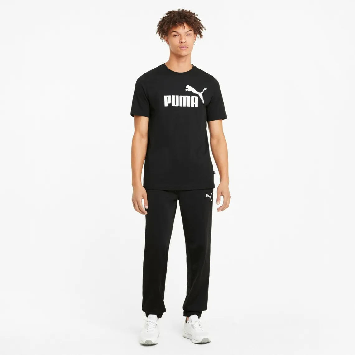 Tee-shirt homme FD ESS LOGO noir en coton | 3 Suisses