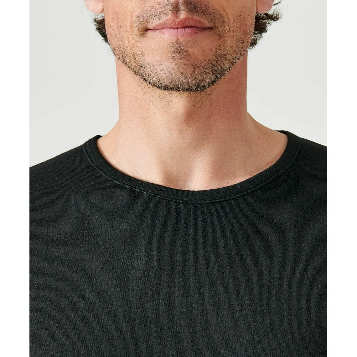 Tee-shirt manches courtes en mailles noir | 3 Suisses